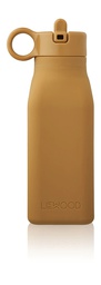 LIEWOOD - Gourde en silicone + couvercle pp + 1 brosse - Golden Caramel