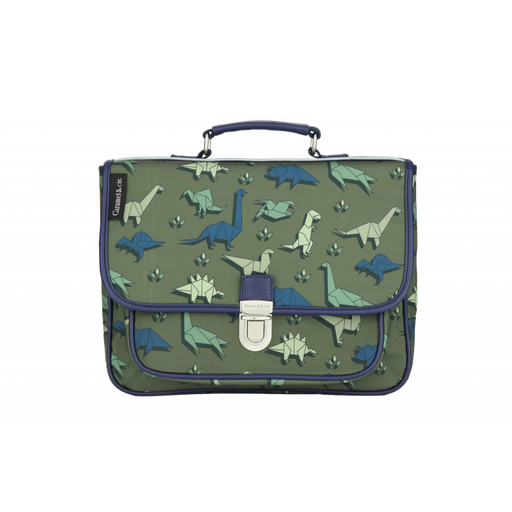 Caramel & Cie - Petit cartable  - Dinogamis vert
