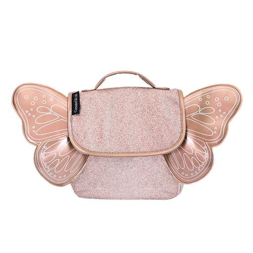 Caramel & Cie - Sac papillon  - Cuivre paillettes