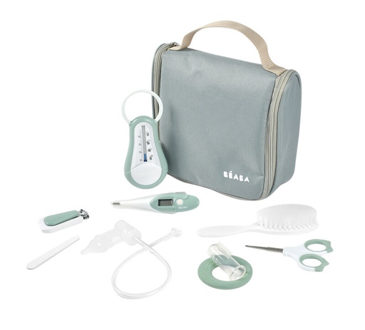 Béaba - Trousse de toilette complète avec 9 accessoires - Vert sauge [920389]