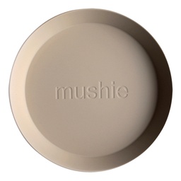 Mushie - Set de 2 assiettes en silicone - Vanille