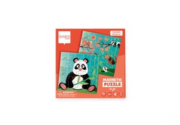 Scratch - Pack de 2 puzzles magnétiques - Thème panda