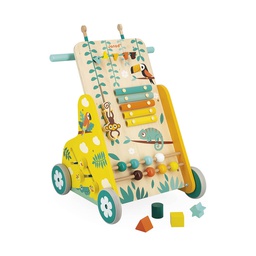 Janod - Chariot de marche bébé - Multi-activités