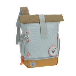 Lassig - Sac à dos enfant Rolltop - Nature / bleu clair