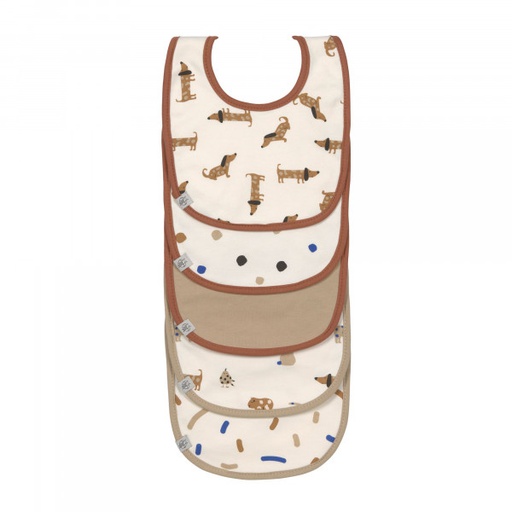 Lassig - Lot de 5 bavoirs éponge Little Mateys - Royal Blue [1311002082]