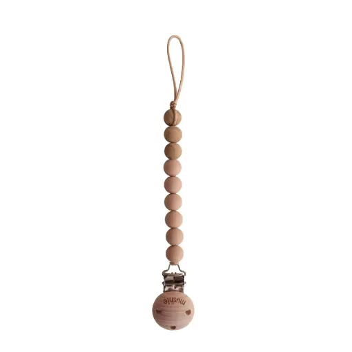 Mushie - Attache-tétine - Eva Pale Taupe [70.056.12]