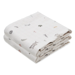 Cam Cam Copenhagen - Lot de 2 tissus en mousseline - GOTS Fawn