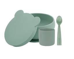 Minikoioi - Set de vaisselle en silicone - River Green