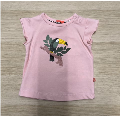 BABYFACE - T-shirt toucan 1 mois - Rose