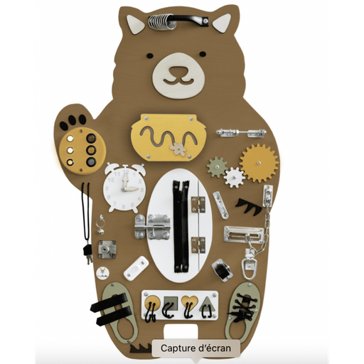 Foxy Family - Busy bord - Ours mural