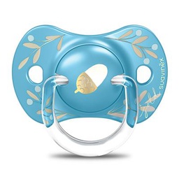 Suavinex - Tétine physiologique en silicone +18 mois - Gold Edition Bleu