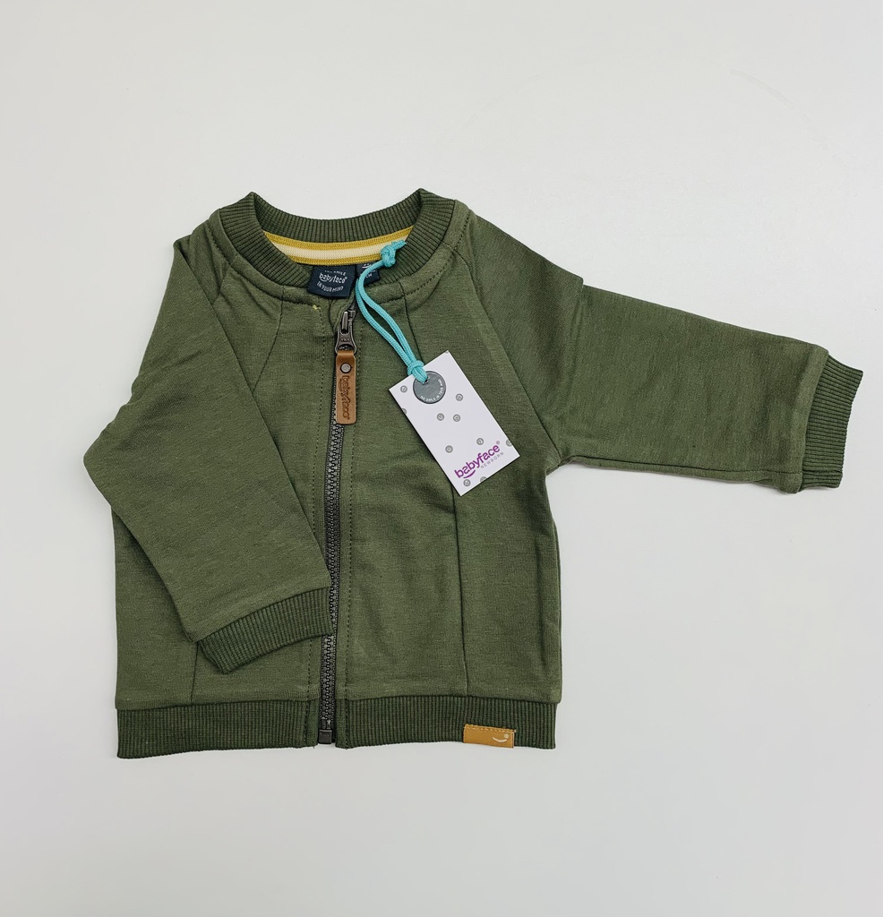 BABYFACE - Sweat Cardigan - Olive