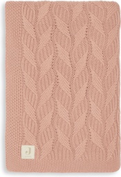 Jollein - Couverture Berceau 75x100cm Shell Knit - Wild Rose