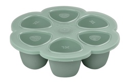 Béaba - Multiportions en silicone 6X150ml - Sage Green