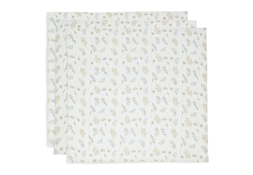 Jollein - Set de 3 langes Gaze de Coton 70X70 - Wild Flowers