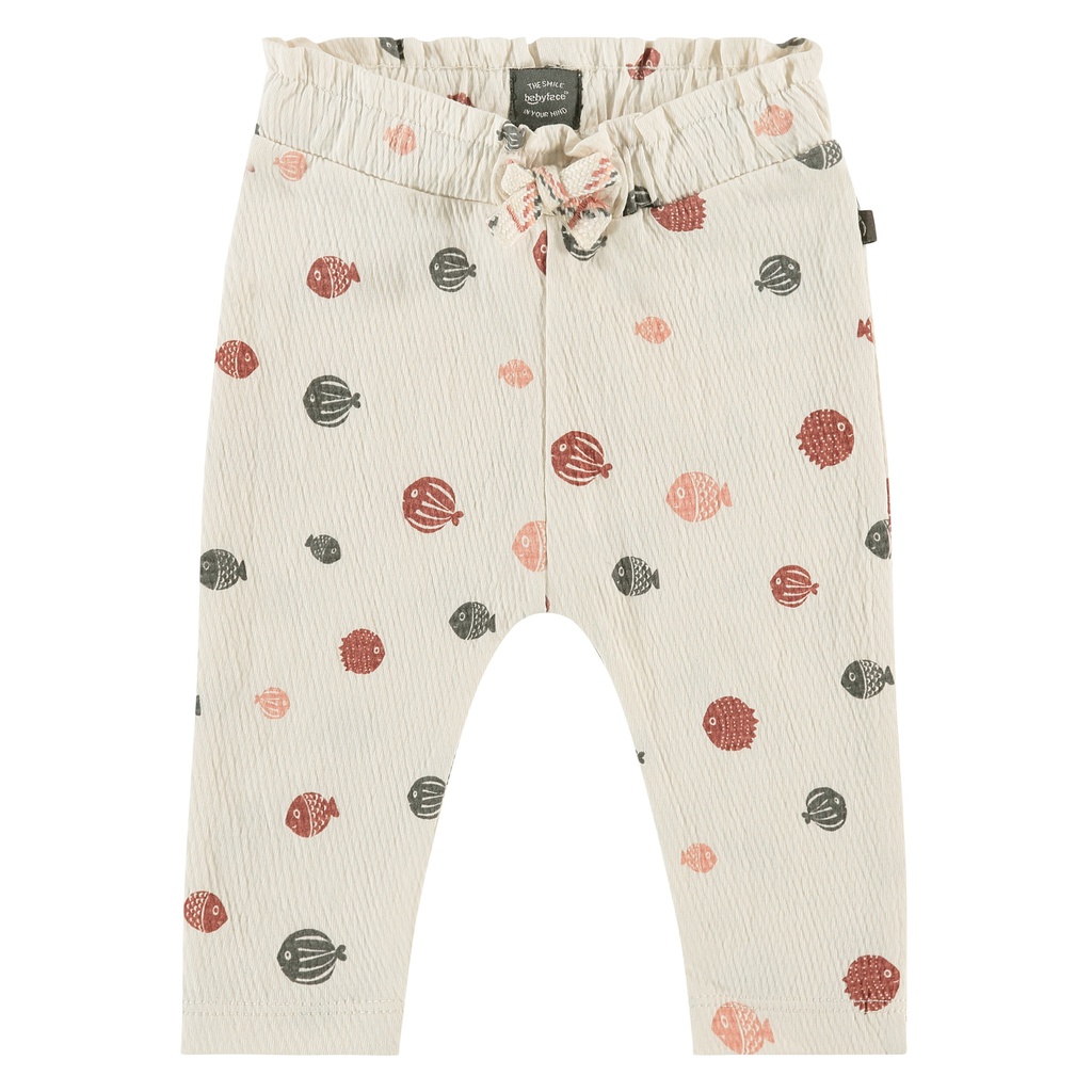 Babyface - Pantalon imprimé coquillage - Ivory