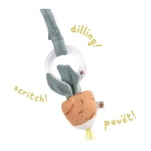 Moulin Roty - Hochet anneau billes radis - Trois Petits Lapins