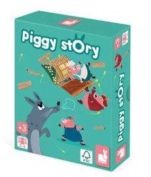 Janod - Jeu d'adresse - Piggy Story (bois et carton)