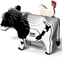 Eugy - Animal en 3D à monter soi-même - carton biodégradable - Vache