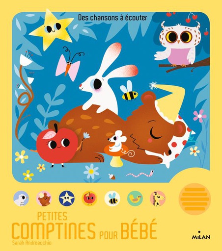 Éditions Milan - Livre sonore - Petites comptines pour bébé