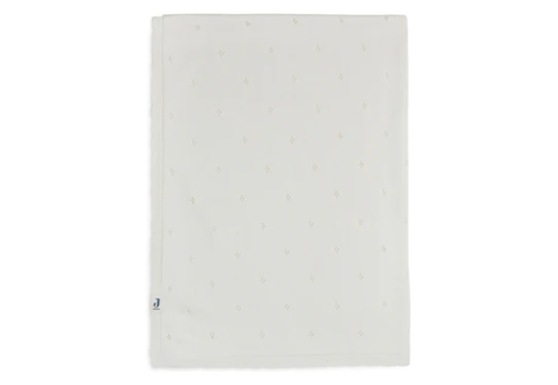 Jollein - Couverture Berceau 75x100cm Pointelle - Ivoire