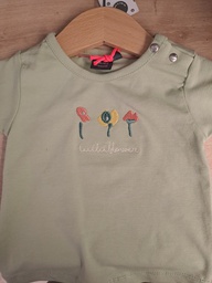 BABYFACE - T-shirt courtes manches - 3 mois - Fleurs / sage