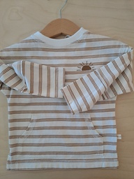 Les Petites Choses - T-shirt Louis - Rayures / Ocre / Soleil
