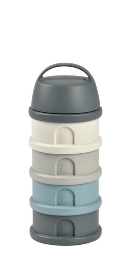 Béaba - Boite doseuse 4 compartiments - Mineral Grey/Blue