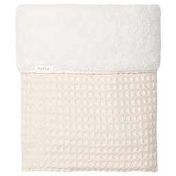 Koeka - Couverture berceau 75x100cm - Teddy Oslo - Natural/Pebble