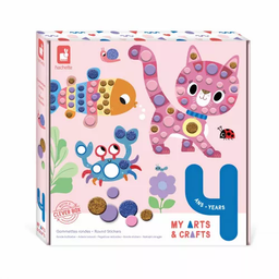 Janod - Coffret créatif Gommettes rondes - 4 ans