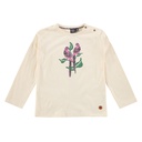 BABYFACE - T-shirt longues manches fille - Creme (avec motif perroquet)