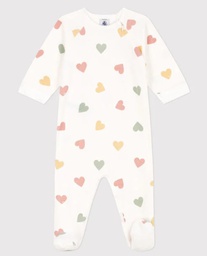 Petit Bateau - Pyjama en velours Dors Bien - Coeur multicolore