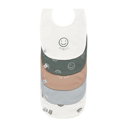 Lassig - Lot de 5 bavoirs imperméables - Tiny Smile