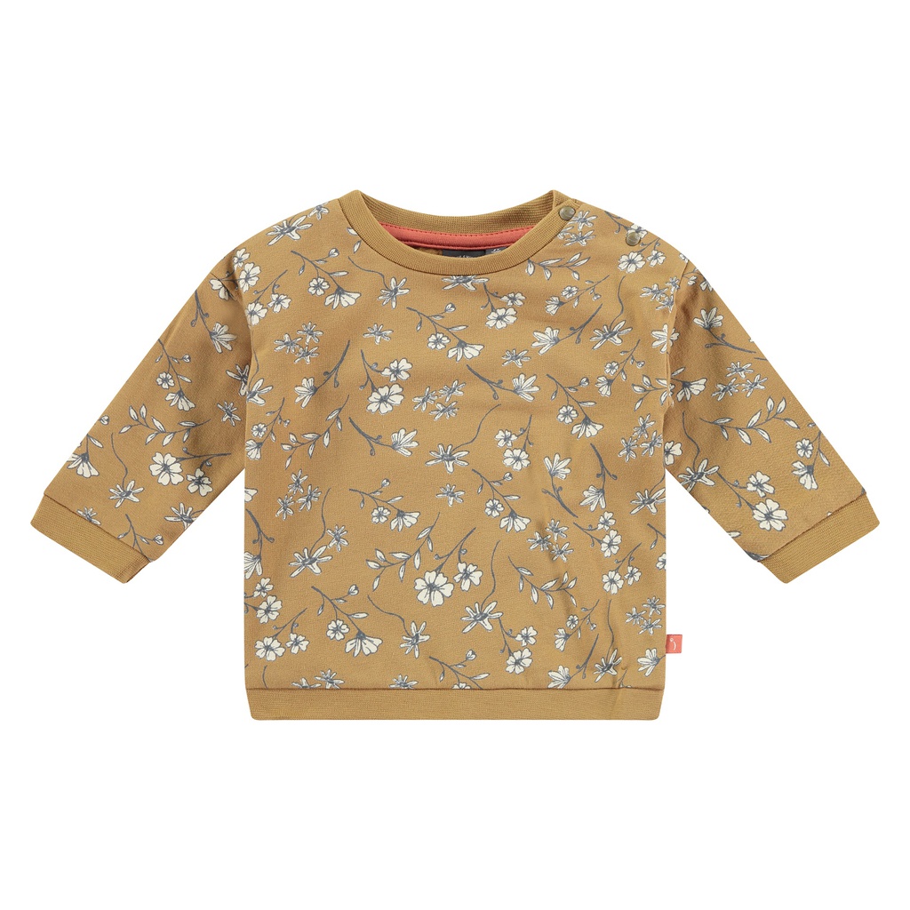 Babyface - Sweatshirt bébé fille - Fleurs/curry