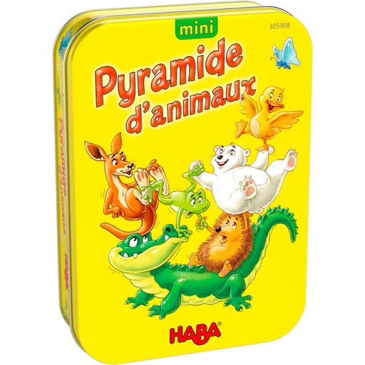 HABA - Jeu de voyage - Pyramide d'Animaux - 5 ans +