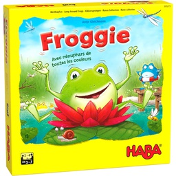 HABA - Jeu Froggie Avec Nénuphars Multicolores - 3 ans +