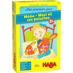 HABA - Mes Premiers Jeux - Mémo Maxi Et Ses Peluches - 2 ans +