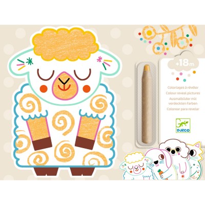 [DJ00061] Djeco - Coloriage - Animaux familiers à révéler - 18 mois + 