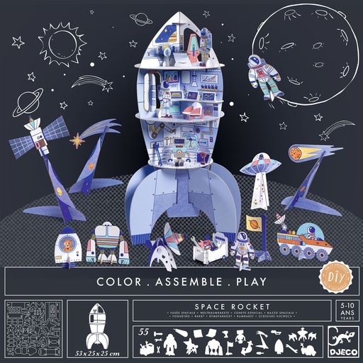 DJECO - Do It Yourself - Fusée - 5 ans +