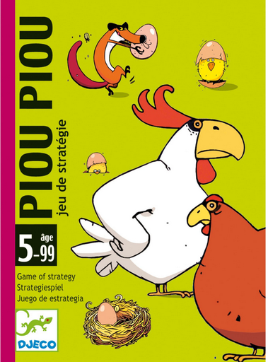 DJECO - Jeu de cartes de stratégie - Piou Piou - 5 ans +
