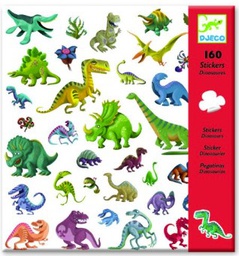 DJECO - Lot de 160 stickers - Dinosaures - 4 à 7 ans