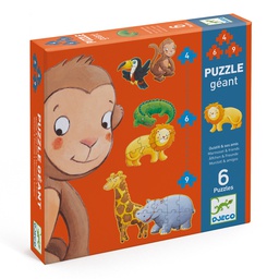 DJECO - Puzzle géant Ouistiti &amp; ses amis - 2 ans +