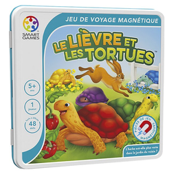 Smartgames - Le lièvre et les tortues - Jeu de voyage magnétique