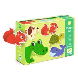 DJECO - Puzzle duo Animaux - 2 ans +