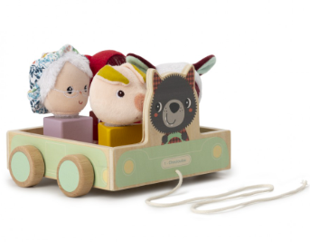 Lilliputiens - Voiture pique-nique à tirer et à formes