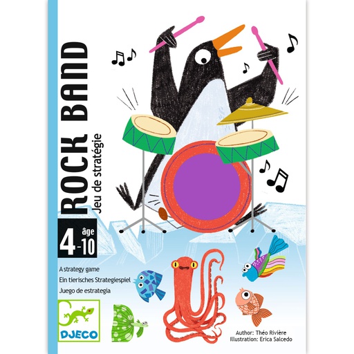 DJECO - Jeu de cartes - Rock Band - 4 à 10 ans