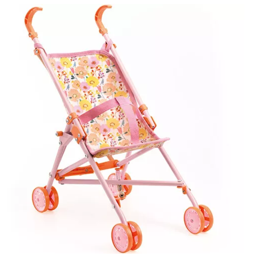 [DJ07841] Pomea by DJECO - Poussette "Flowers" pour poupée