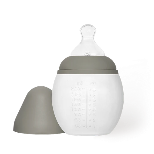 Élhée - Biberon anti-colique 240 ml - Kaki