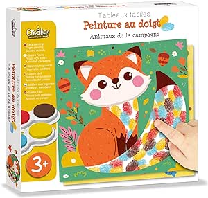 Crealign' - Peinture au doigt - Animaux de la campagne - 3 ans + [CL185]