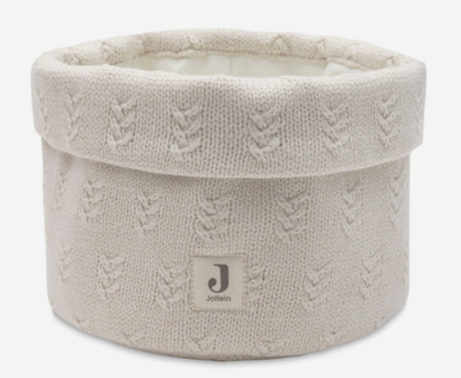 Jollein - Panier de Rangement Grain Knit - Oatmeal